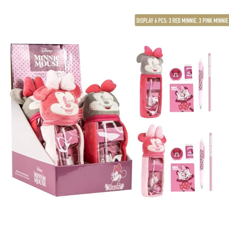 MINNIE - Display 6 pakietów artykułów piśmiennych 6 szt.