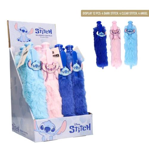 STITCH & ANGEL - Zestaw 12 gigantycznych puszystych długopisów