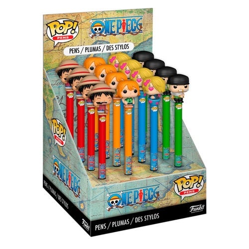 ONE PIECE - nakładki na długopisy Display Funko POP (pudełko 16 szt.)