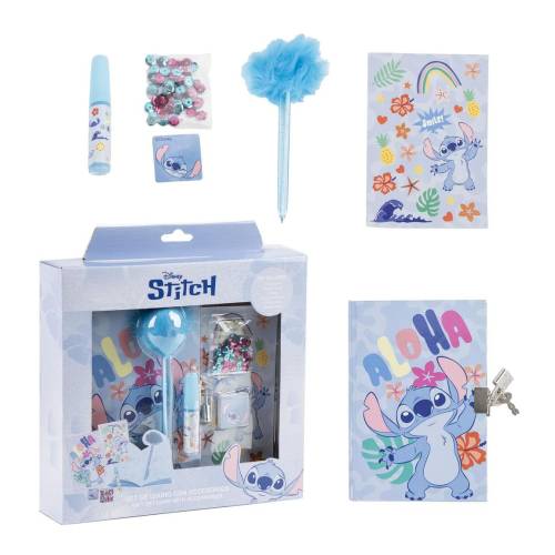 STITCH - Zestaw artykułów piśmiennych - Pamiętnik + akcesoria 6szt.