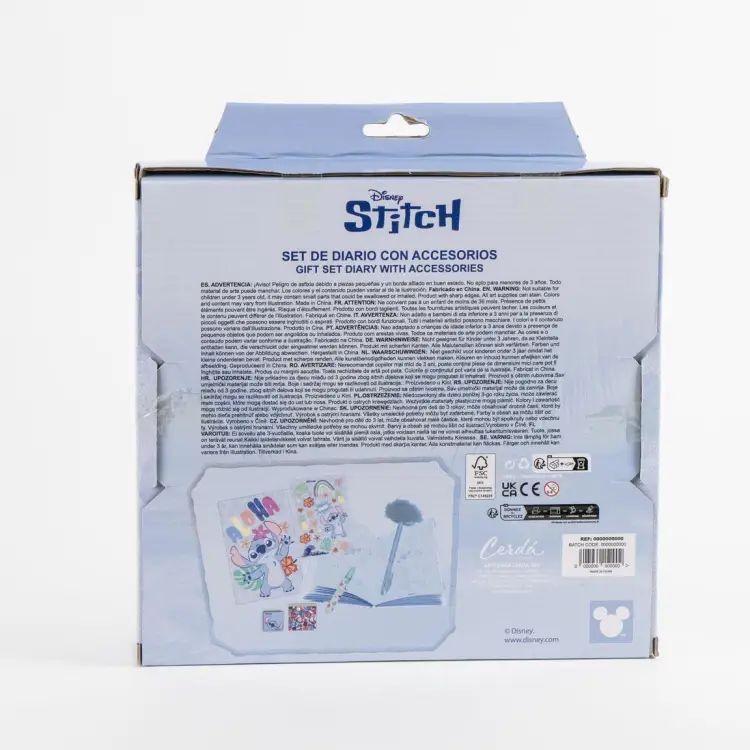 STITCH - Zestaw artykułów piśmiennych - Pamiętnik + akcesoria 6szt.