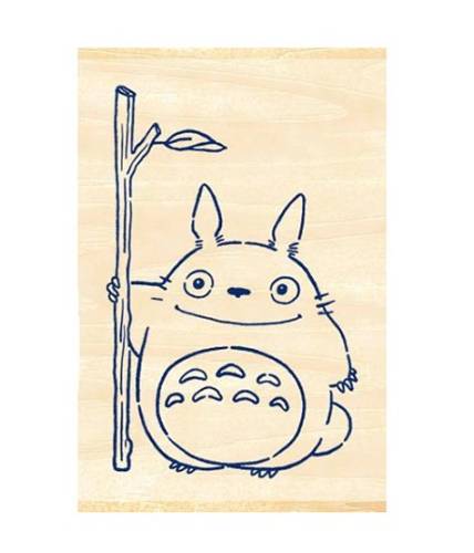 MY NEIGHBOR TOTORO - Totoro - drewniane znaczki 2.x3x4.5cm