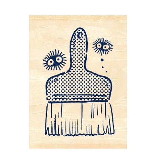 MY NEIGHBOR TOTORO - Noiraudes & Brush - drewniane stemple 2x2,2x3cm