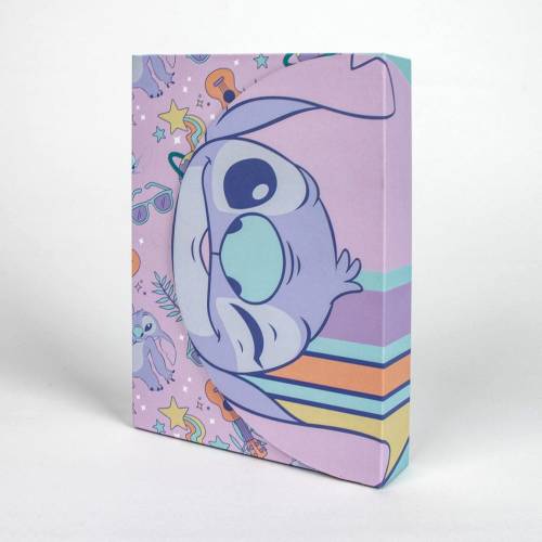 STITCH - Fioletowy - Pudełko na artykuły piśmienne - 9 szt.