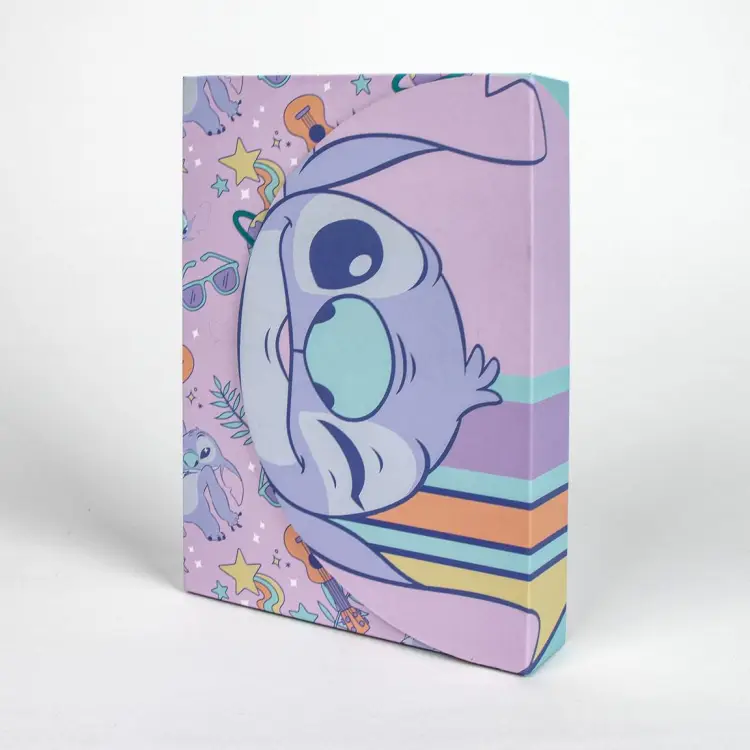 STITCH - Fioletowy - Pudełko na artykuły piśmienne - 9 szt.