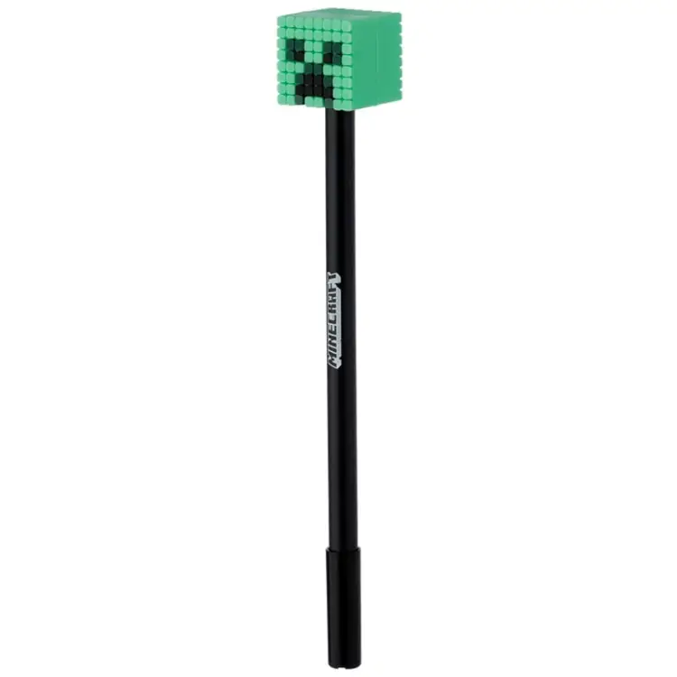 MINECRAFT - Heads - Zestaw 8 wymazywalnych długopisów żelowych Head Topper