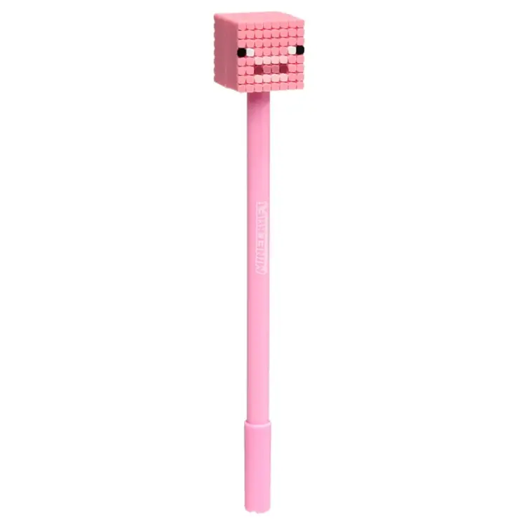 Długopis żelowy wymazywalny MINECRAFT - Zwierzęta - Head Topper (display 24 szt.)