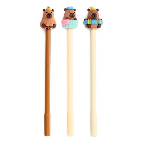 KAWAII - Cabybara - Długopis żelowy wymazywalny Head Topper (opakowanie 36 szt.)