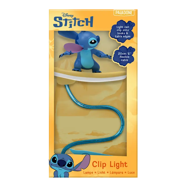 STITCH - Lampka do książek 19 cm