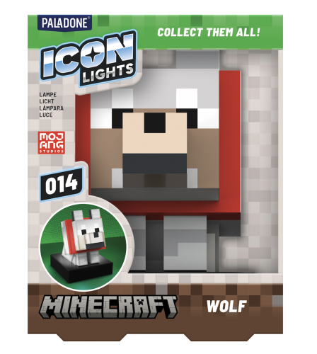 MINECRAFT - Wolf - Icon Lamp 4,3 cala