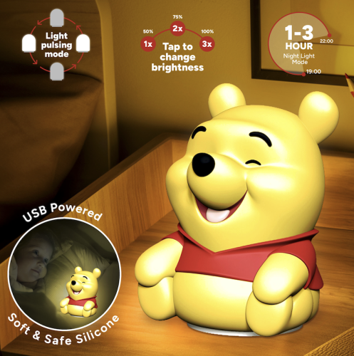 WINNIE THE POOH - Lampka dekoracyjna "SquishyGlo" z możliwością ładowania