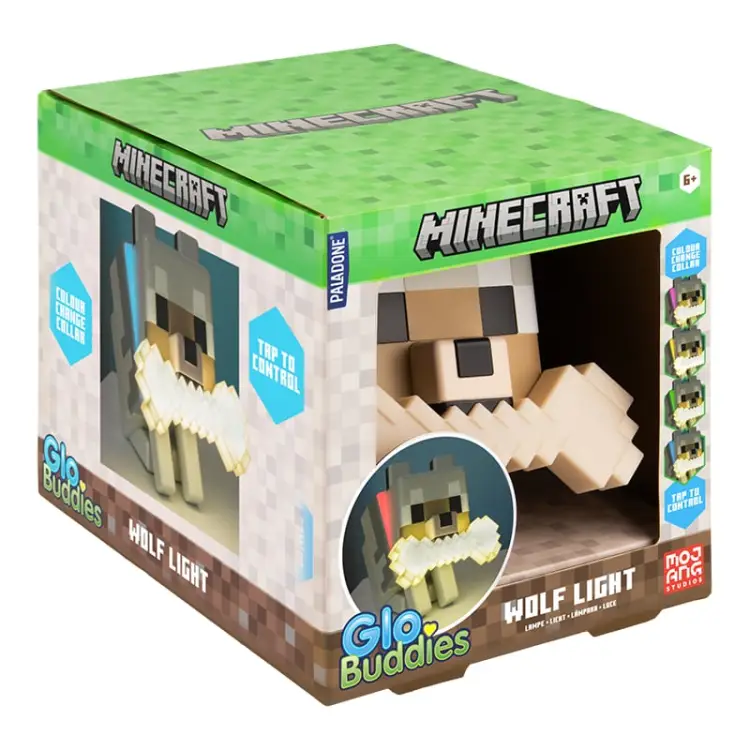 MINECRAFT - Wolf - GloBuddies Light 5,6 cala