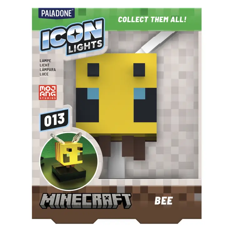 MINECRAFT - Bee - Icon Lamp 4,3 cala