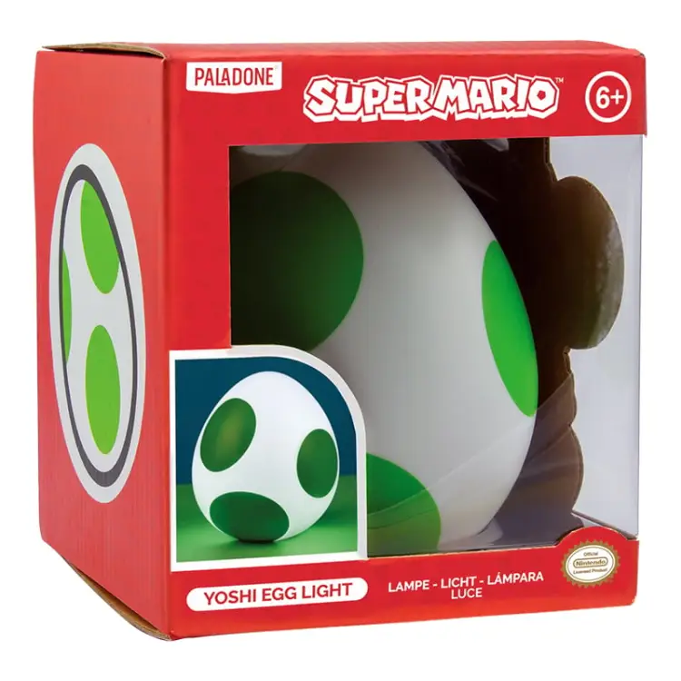 SUPER MARIO - Jajko Yoshi - Lampka dekoracyjna 13 cm