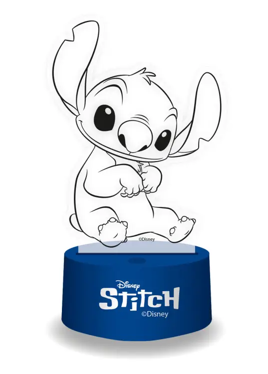 STITCH - Lampa 3D RGB z pilotem zdalnego sterowania