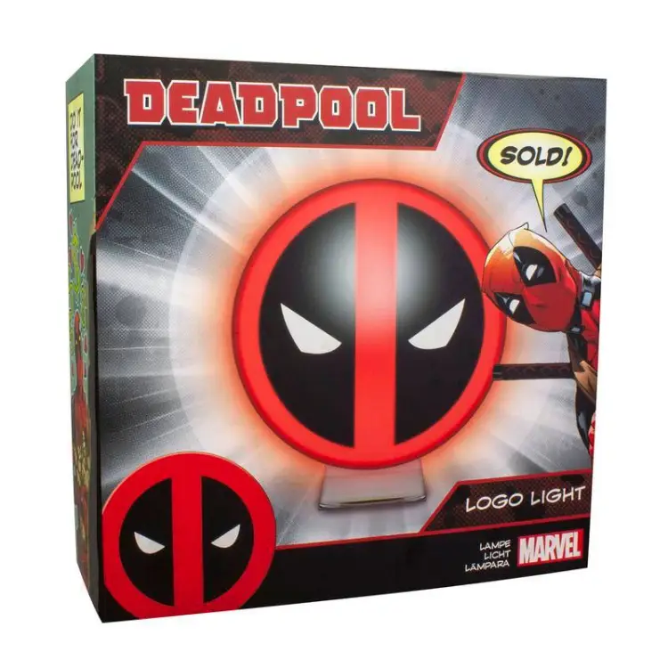 MARVEL - Deadpool - Lampka nocna 3D - Logo - 10 cm