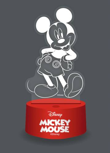 MICKEY - lampa 3D RGB z pilotem