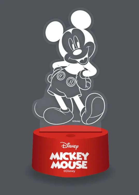 MICKEY - lampa 3D RGB z pilotem