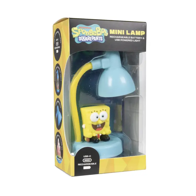 SPONGE BOB - Bob - ładowalna mini lampa biurkowa - 15 cm