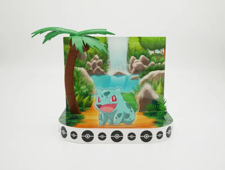 POKEMON - Bulbasaure - Podświetlana panorama slajdów LED
