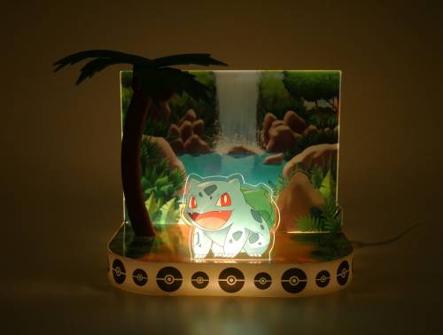 POKEMON - Bulbasaure - Podświetlana panorama slajdów LED