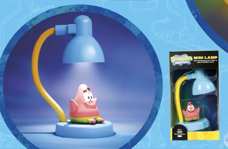 SPONGE BOB - Patrick - ładowalna mini lampa biurkowa - 15 cm