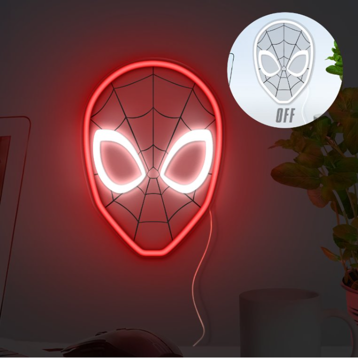 MARVEL - Spider-Man - Neonowa lampa LED do montażu na ścianie