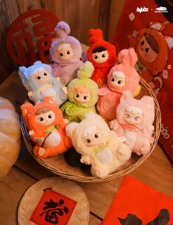 CIMMY - Hulu & Fox - Display 6 Pluszaków 16cm - Mystery Box