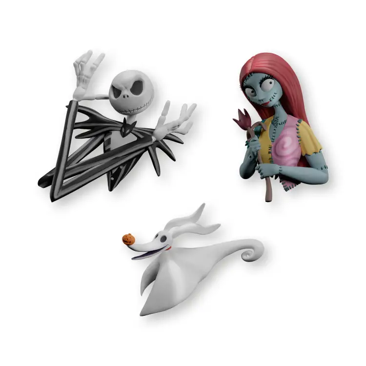NIGHTMARE BEFORE XMAS - Zestaw 3 magnesów