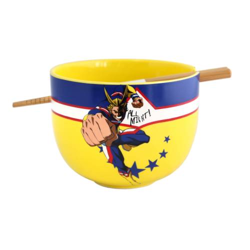 MY HERO ACADEMIA - Miska na ramen z pałeczkami 414ml - All Might
