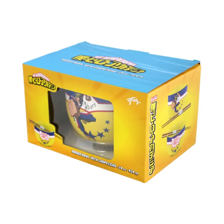 MY HERO ACADEMIA - Miska na ramen z pałeczkami 414ml - All Might