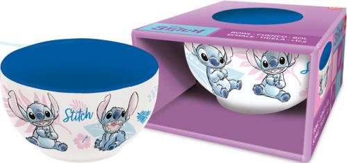 STITCH - Watercolor Blue - Miska ceramiczna w pudełku upominkowym - 600ml