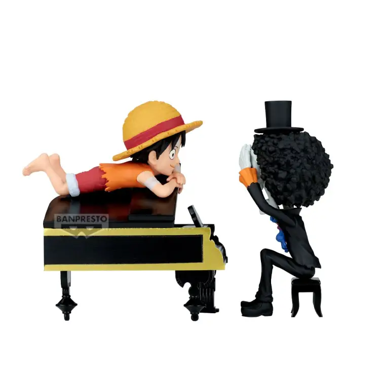 ONE PIECE - Luffy & Brook - Figurka WCF Log Stories 8 cm