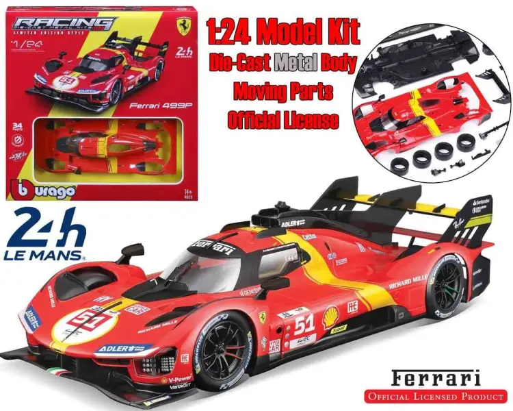 FERRARI - 499p Lmh (2023 24h Le Mans Champion) - Zestaw modelarski 1/24