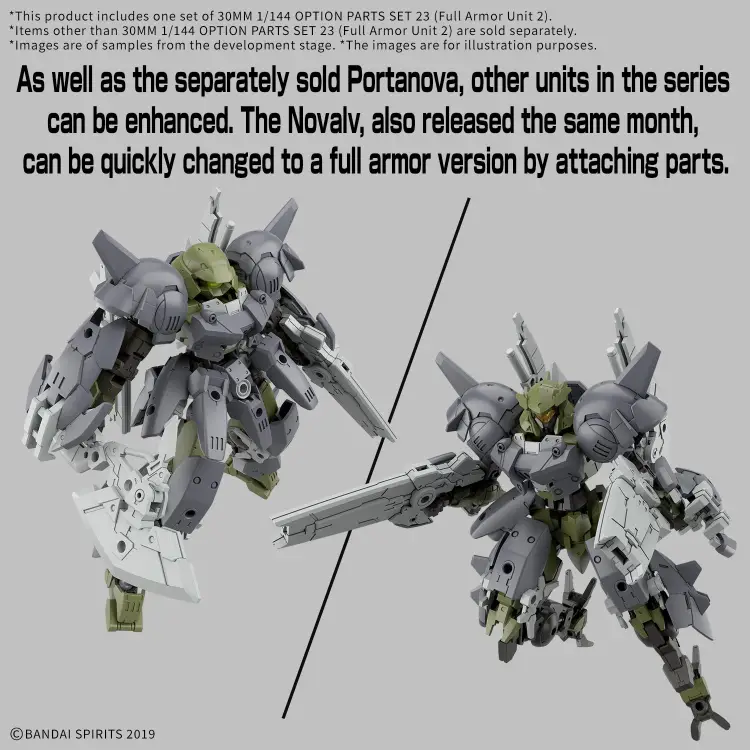 30MM - 1/144 Option Parts Set 23 (Full Armor Unit 2) - Zestaw modelarski