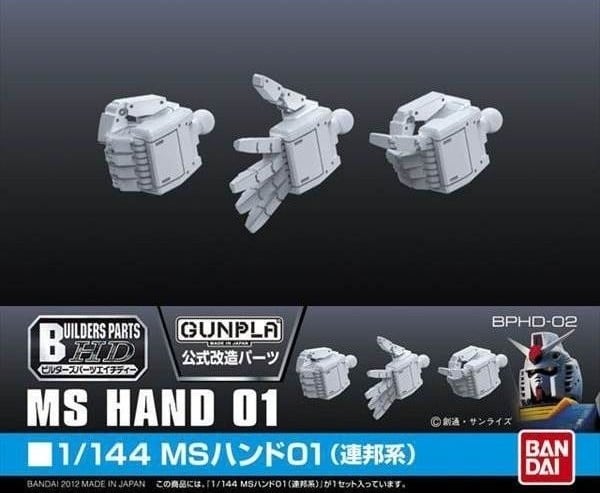 GUNDAM - Builders Part HD 1/144 MS Hand 01 (E.F.S.F.) - Zestaw modelarski
