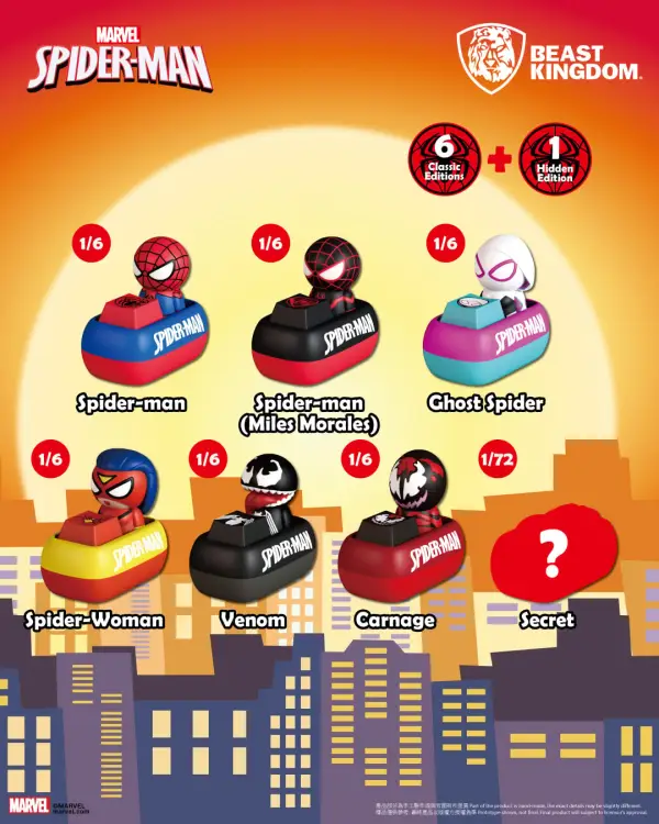 SPIDER MAN - Keycaps - Blind Box Figurka 5cm