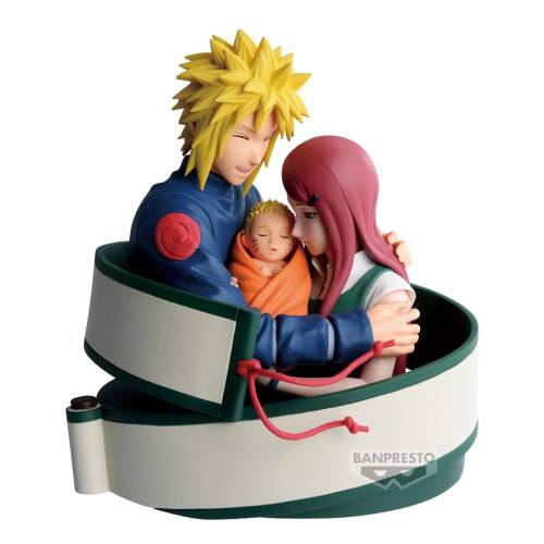 NARUTO 72 SERIES - Minato, Naruto i Kushina - Figurka 13 cm