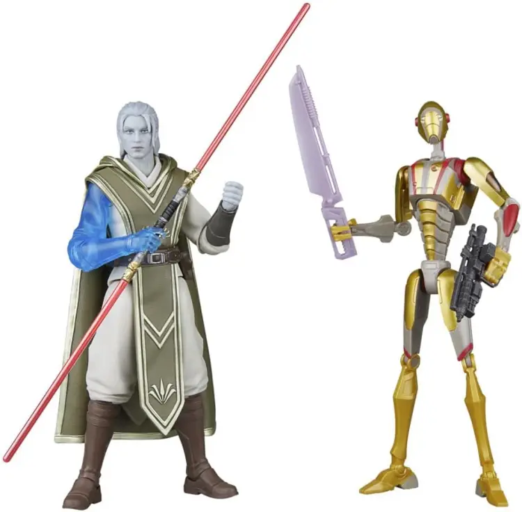 STAR WARS JEDI SURVIVOR - Dagan Gera i droid BX - czarna seria 15 cm