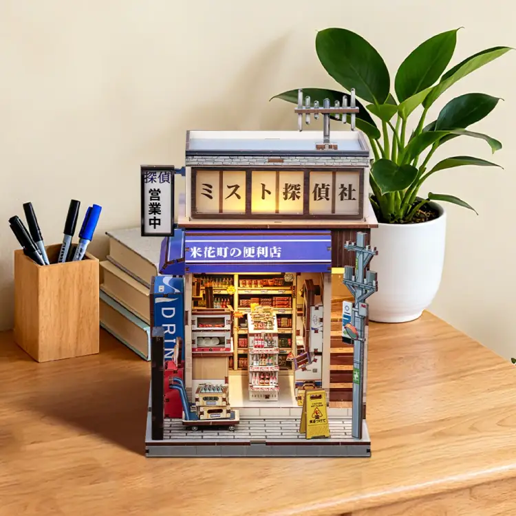 MINIATUROWY DOMEK - DIY - Beika-Cho - 288szt + Oświetlenie LED