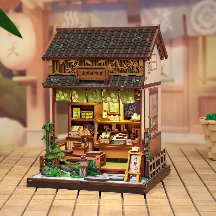 MINIATUROWY DOMEK - DIY - Kanmi-Dokoro Kurihara - 227 elementów + oświetlenie LED