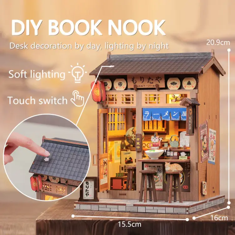 MINIATUROWY DOMEK - DIY- Morita-Ya - 240szt + Oświetlenie LED
