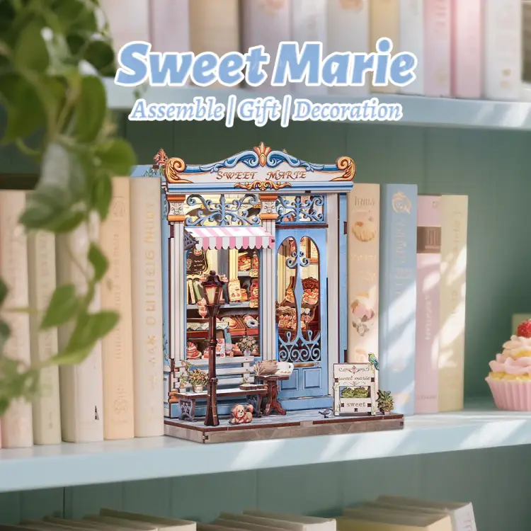 MINIATUROWY DOMEK - DIY - Sweet Marie - 242szt + Oświetlenie LED
