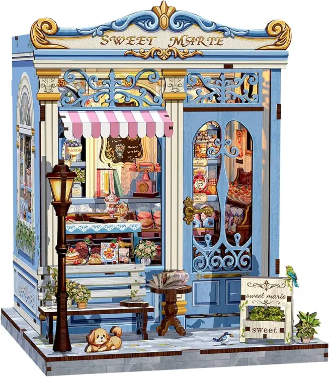 MINIATUROWY DOMEK - DIY - Sweet Marie - 242szt + Oświetlenie LED