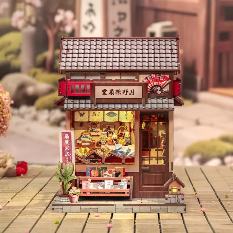 MINIATUROWY DOMEK - DIY - Tsukino Eogi-Dou - 224szt + Oświetlenie LED