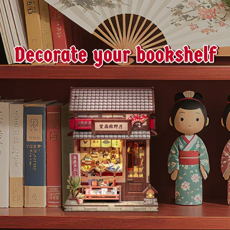 MINIATUROWY DOMEK - DIY - Tsukino Eogi-Dou - 224szt + Oświetlenie LED