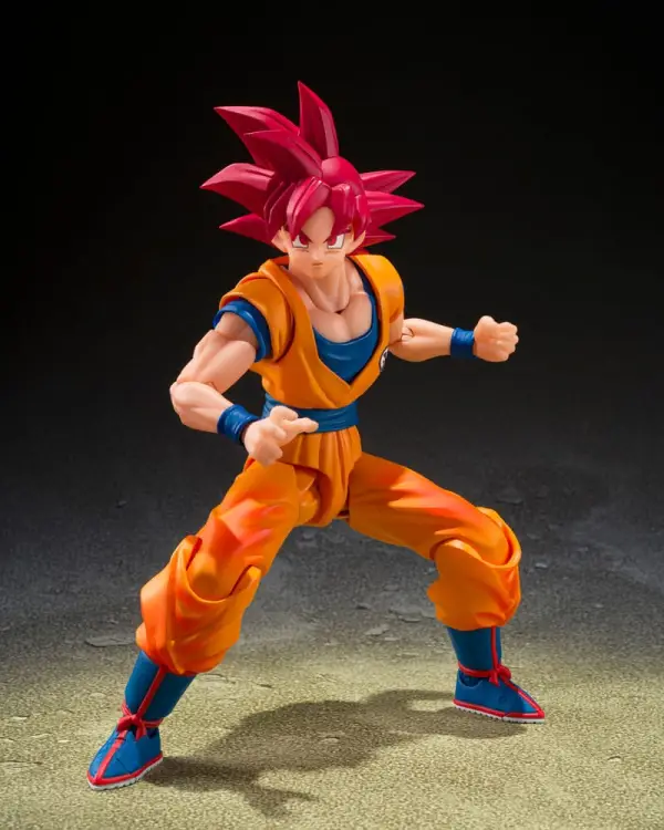 DRAGON BALL SUPER - SSG Son Goku "God Aura" - Fig. S.H. Figuarts 15 cm