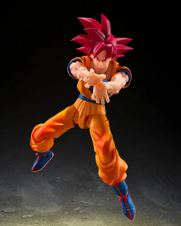 DRAGON BALL SUPER - SSG Son Goku "God Aura" - Fig. S.H. Figuarts 15 cm