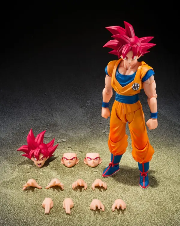 DRAGON BALL SUPER - SSG Son Goku "God Aura" - Fig. S.H. Figuarts 15 cm