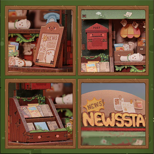 TALEBOX CORNER - Zestaw Mini House - Kiosk z gazetami - 50 szt.
